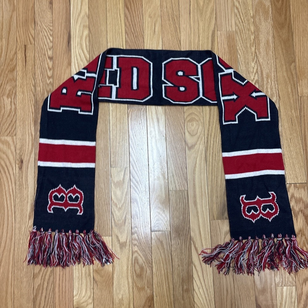 47 Brand Boston Red Sox Red Navy Spell Out Red White Blue‎ Scarf